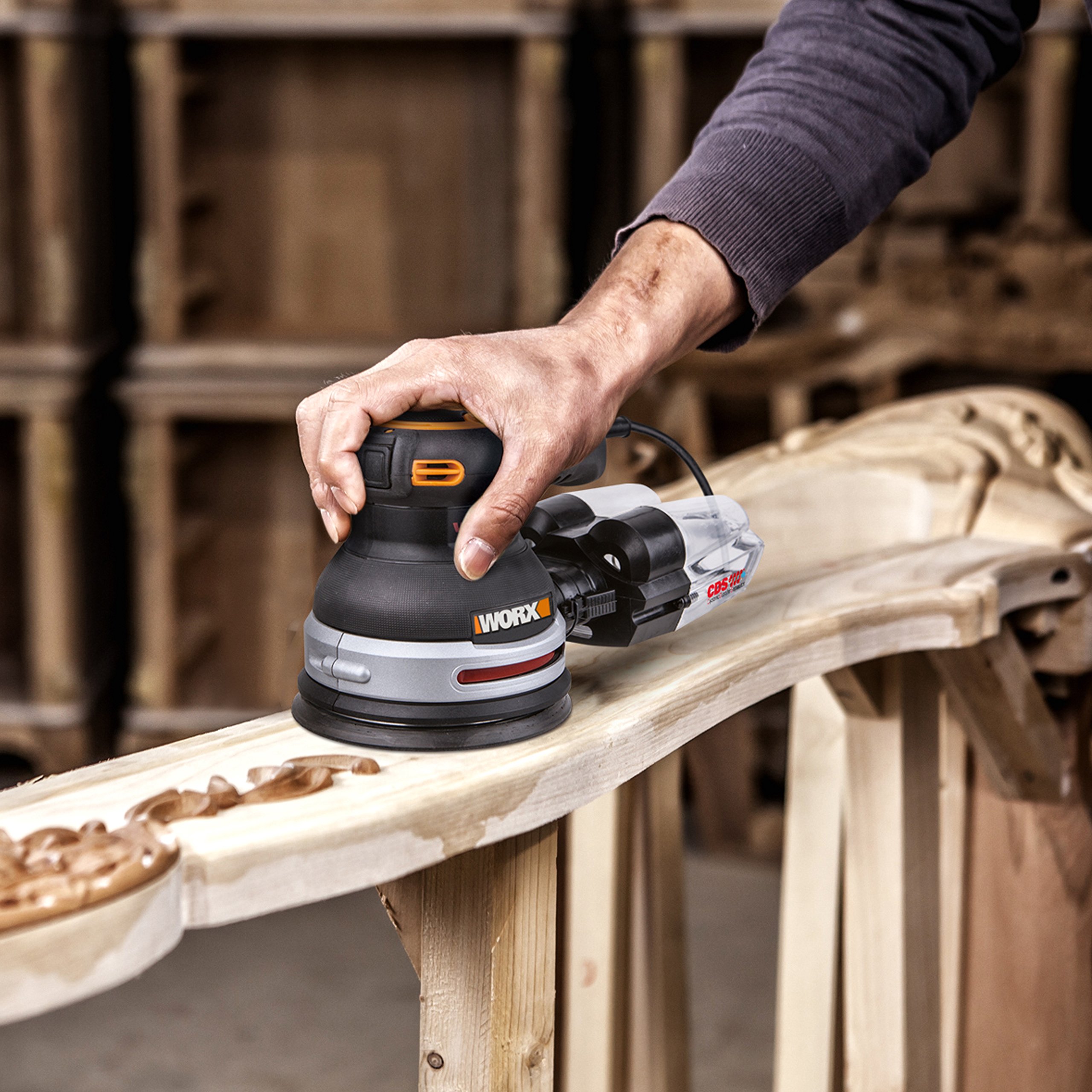 Worx WX655 Vibrafree levigatrice orbitale 380 W antivibrazioni