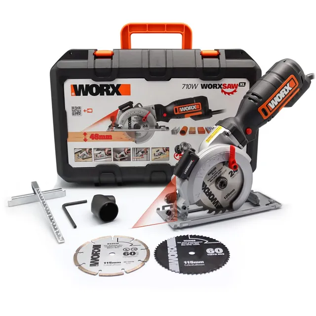 Worx WX427 sega circolare compatta 710W con laser