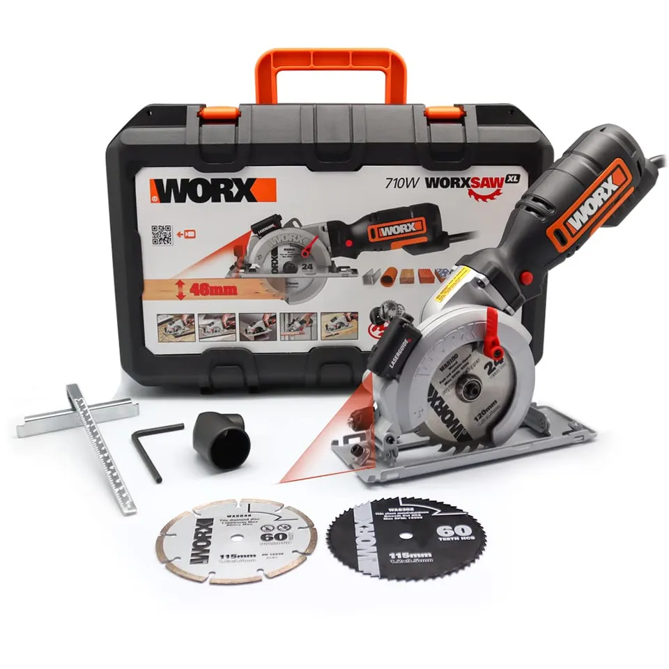 Worx WX427 sega circolare compatta 710W con laser