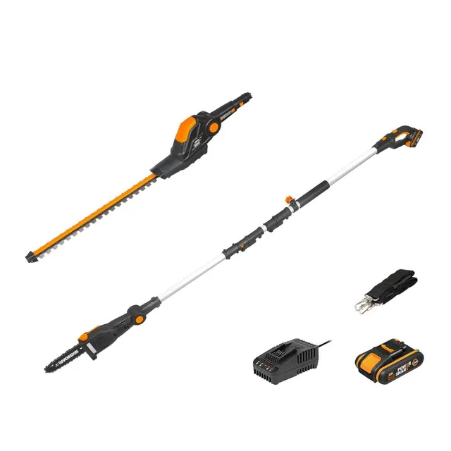 Worx WG908E tagliasiepi telescopico 45cm 2in1 asta 4m