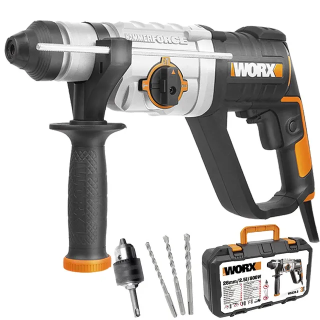 WORX WX339.3 martello perforatore 800W con valigetta