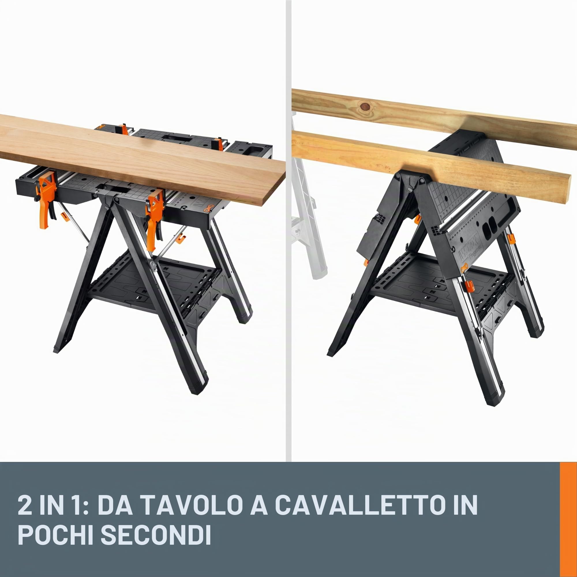 Worx Pegasus WX051 Tavolo Lavoro Pieghevole 136 kg
