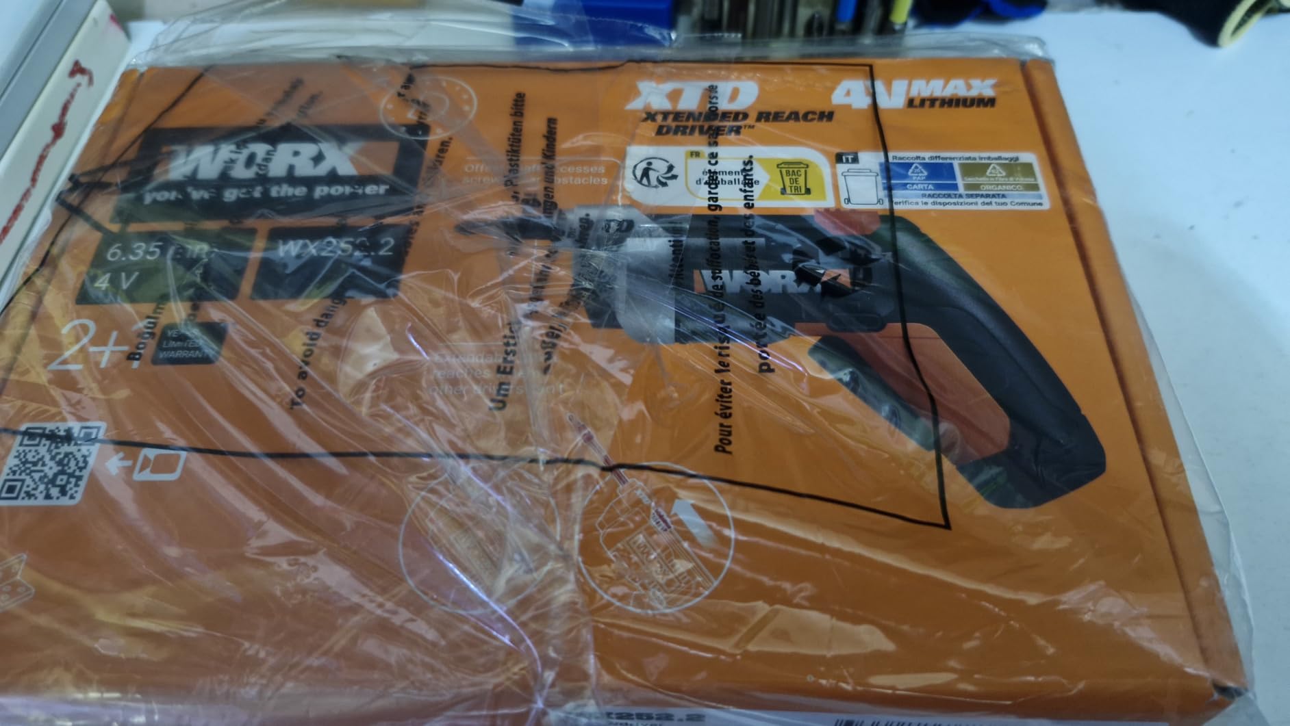 Worx WX252 avvitatore a batteria 4V con luce LED