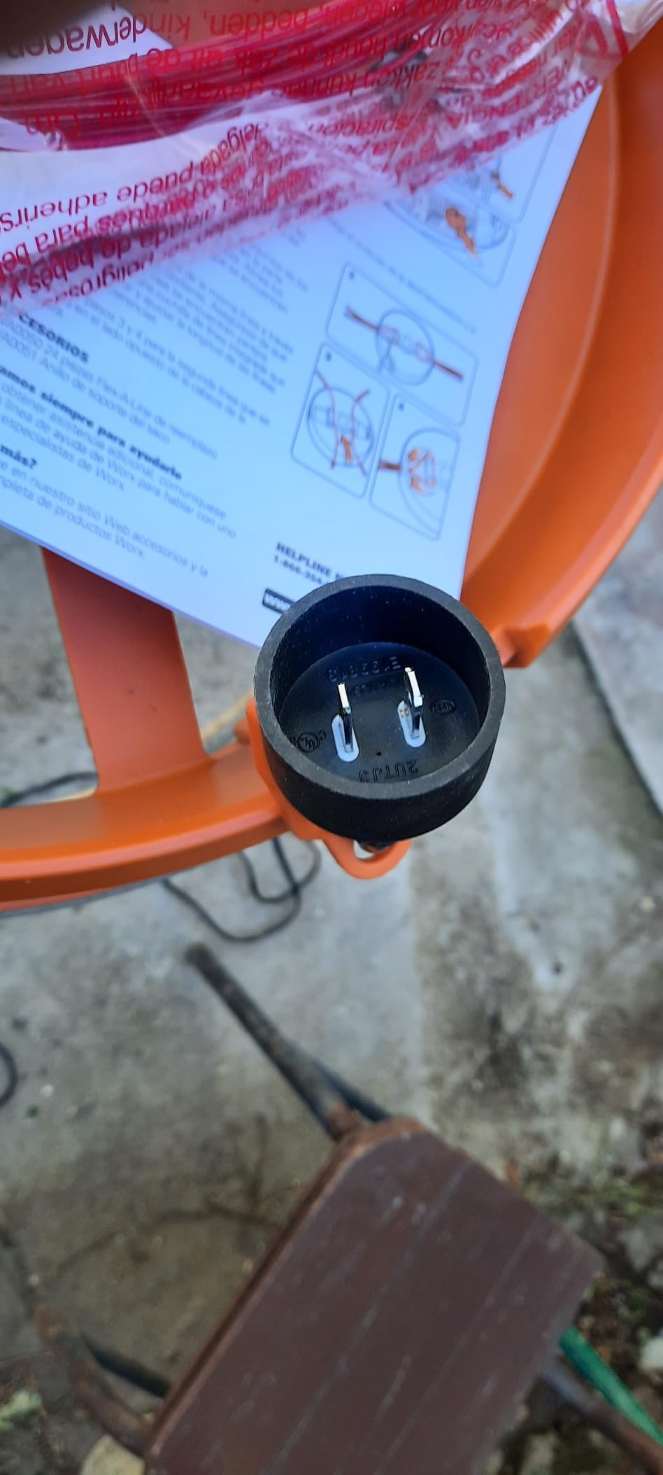 Worx WG430 triturafoglie elettrico 13A 53 l/min 11:1