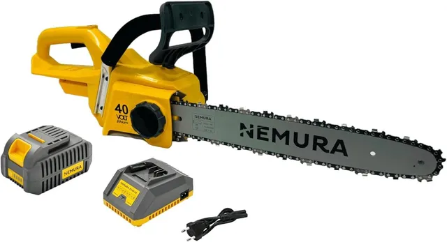 Nemura motosega batteria 40V 35cm 4Ah brushless con caricatore
