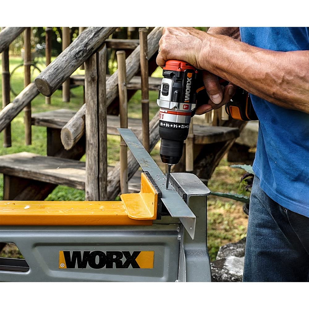 Worx WX354 trapano avvitatore 20V 60 Nm brushless 2x2Ah