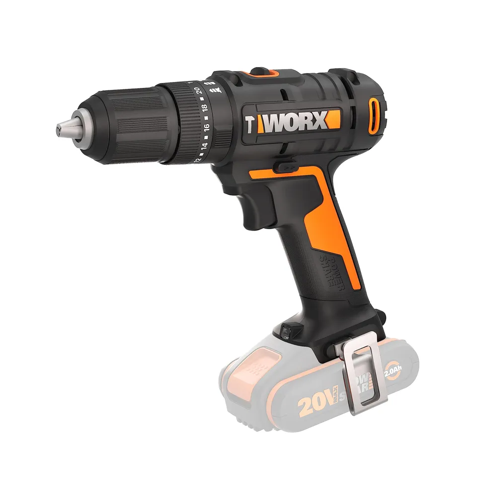 Worx WX370.9 Trapano Percussione 20V 50Nm Corpo
