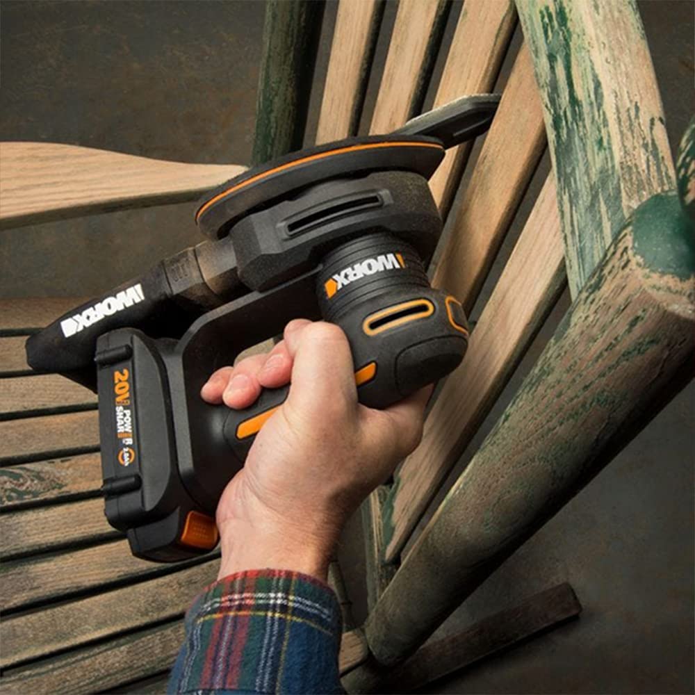 Worx WX822 Levigatrice a Batteria 20V con Batteria e Valigetta