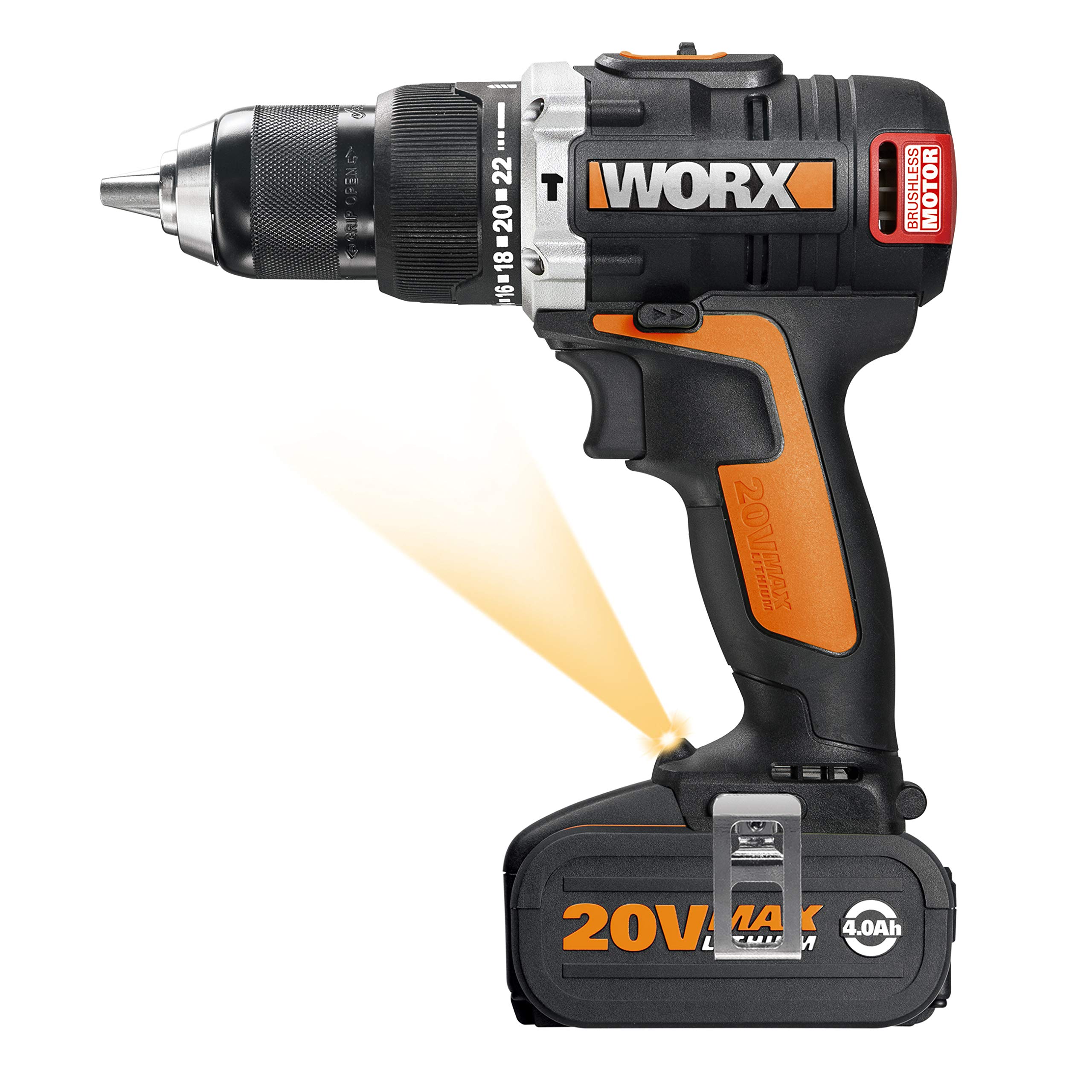 Worx WX373.1 trapano percussione brushless 20V 2Ah