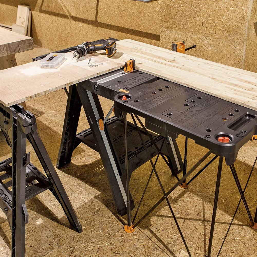 Worx WX066 Sidekick tavolo lavoro portatile 136kg nero