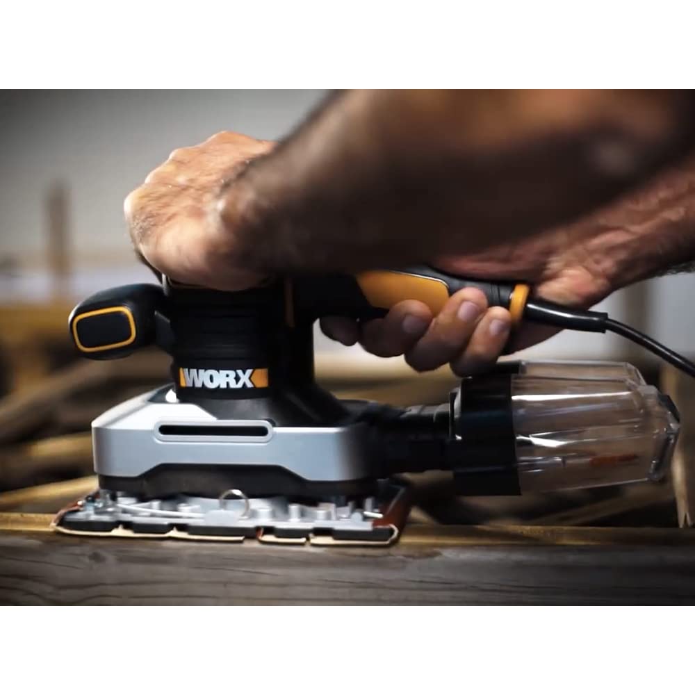 Worx WX642 levigatrice orbitale 270W Cyclone con valigetta
