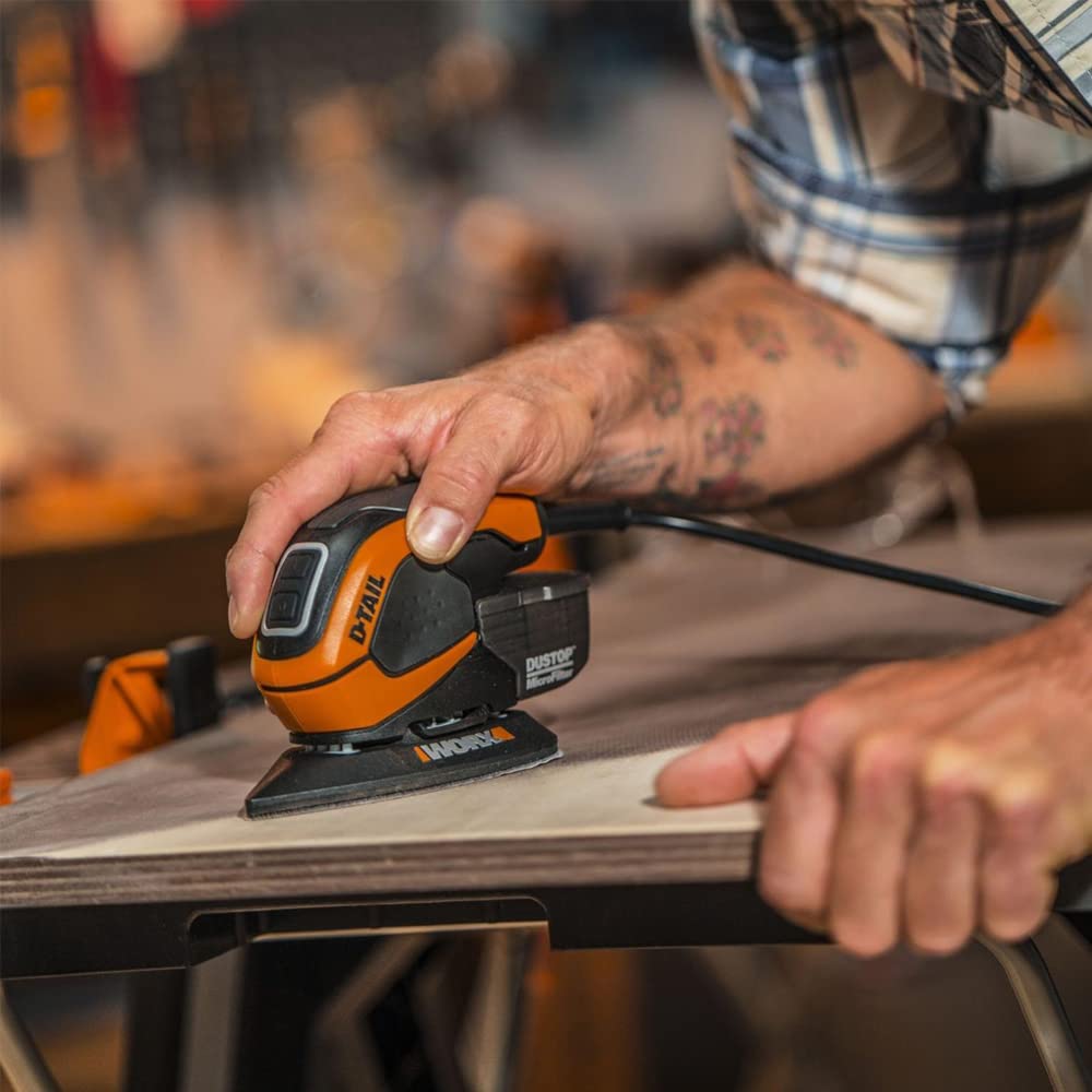 Worx WX648 levigatrice delta 65W con DUSTSTOP