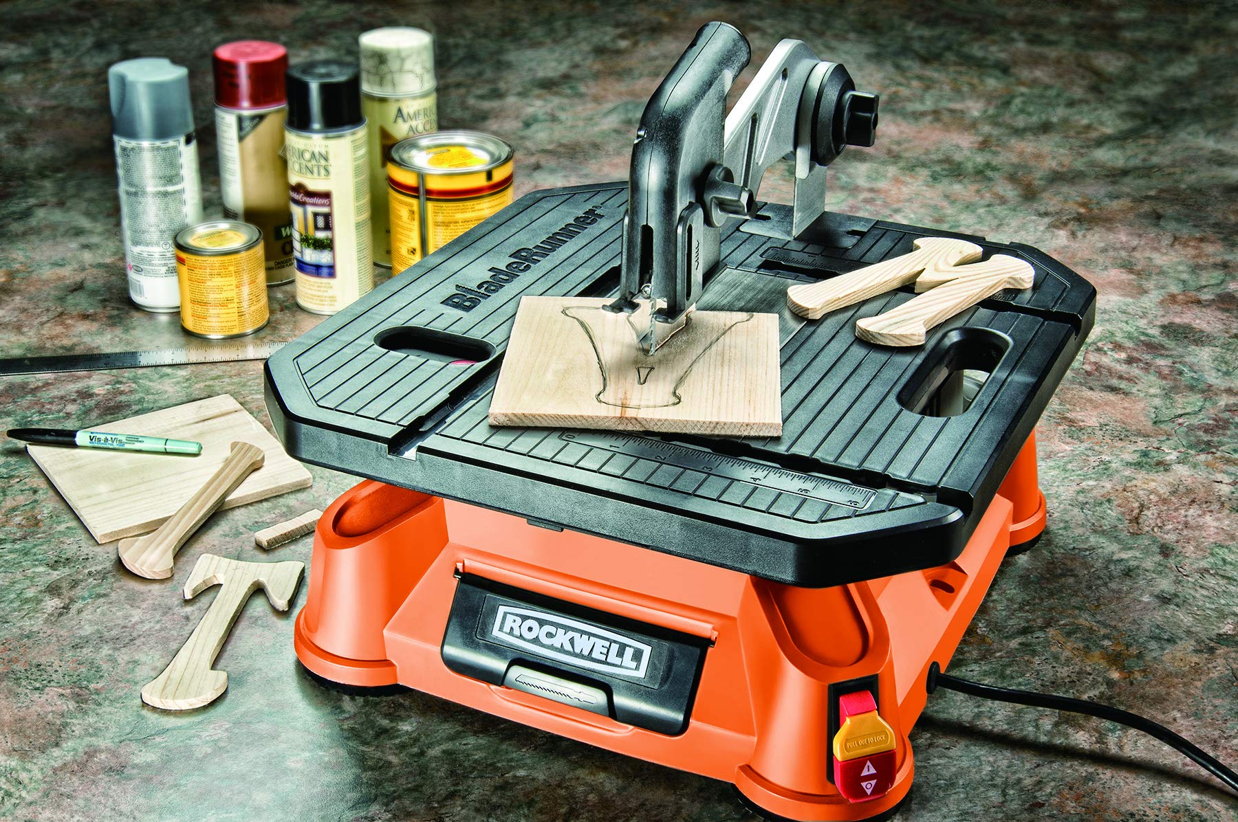 Worx WX572 BladeRunner sega tavolo 650W lame universali