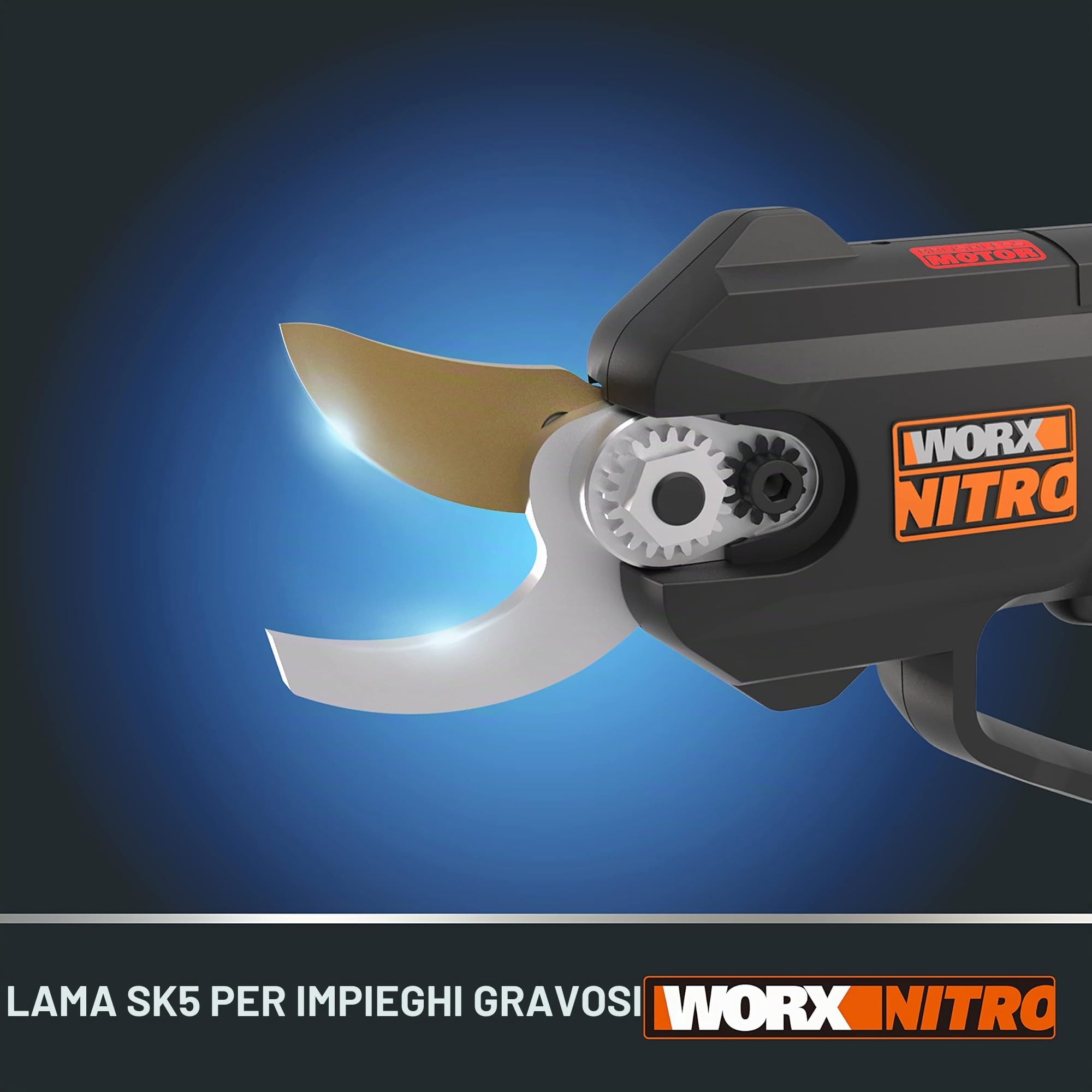 Worx Nitro WG330E.1 forbici potatura batteria 20V 25 mm