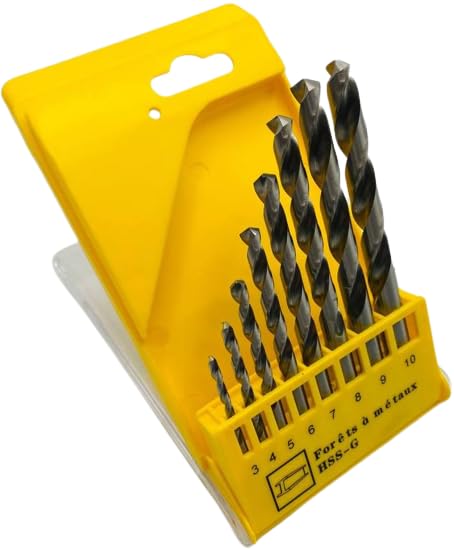 Nemura HSS-G set 8 punte metalli 3-10 mm con scatola