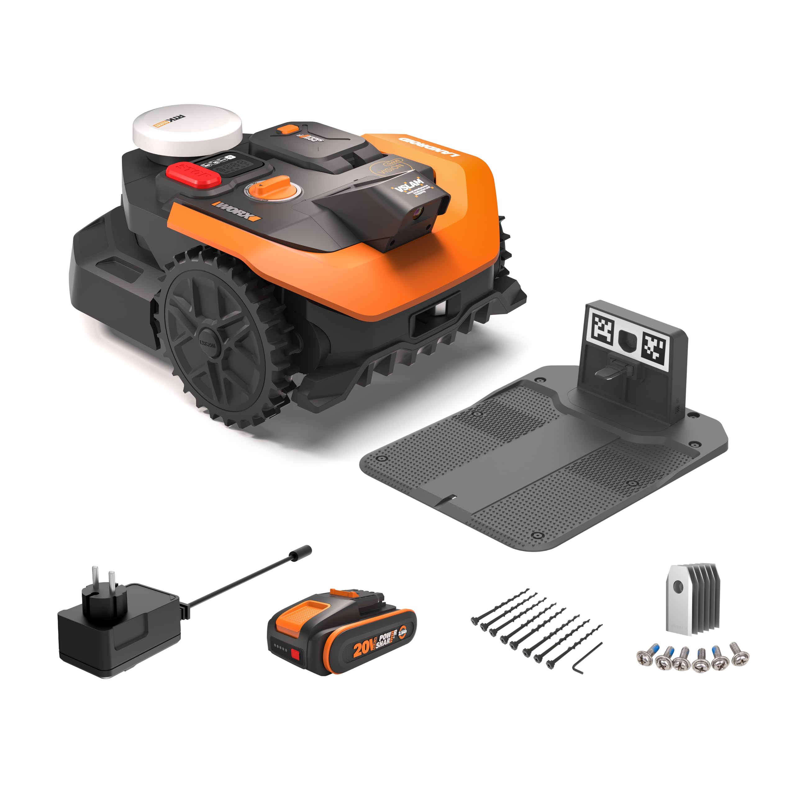 Worx Vision Cloud WR305E robot rasaerba 500mq garage