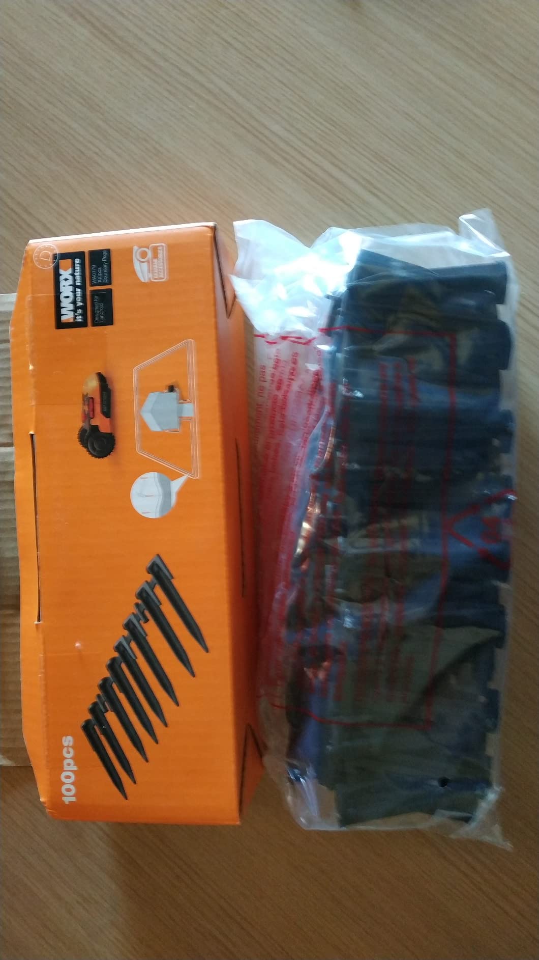 Worx Landroid WA0179 picchetti confezione 100 pezzi fissaggio cavo
