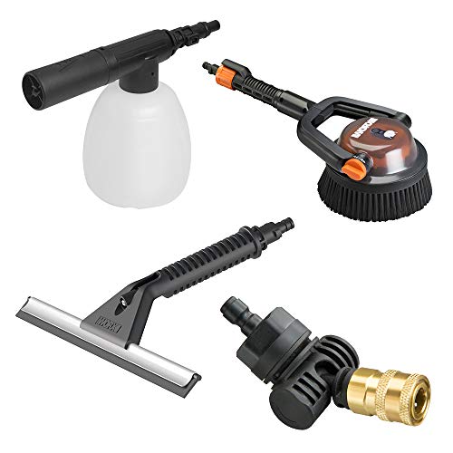 WORX Hydroshot WA4072 kit accessori pulizia nero 4 pezzi
