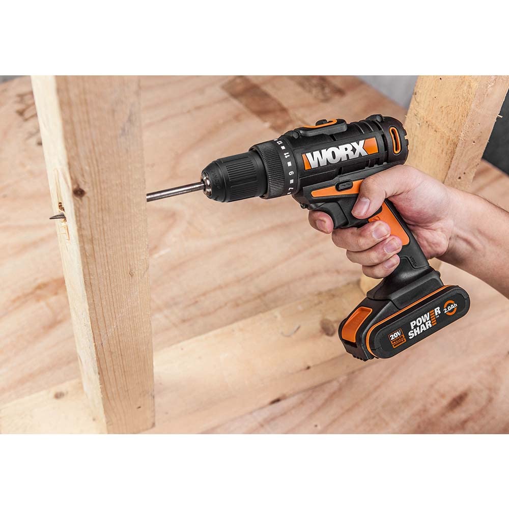 Worx WX101.1 trapano avvitatore 20V set 2 batterie