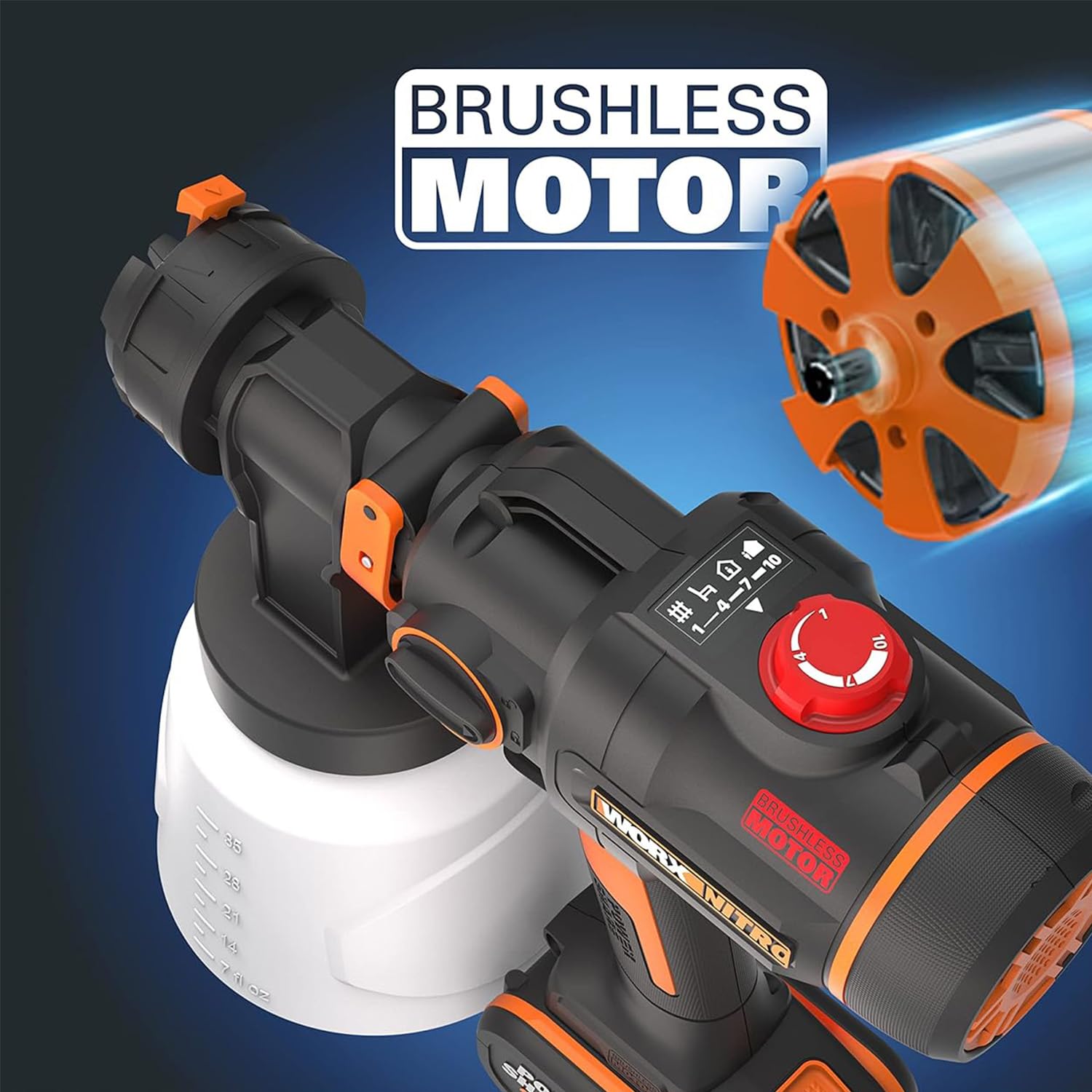 Worx WX020.9 Nitro verniciatore batteria 20V solo corpo