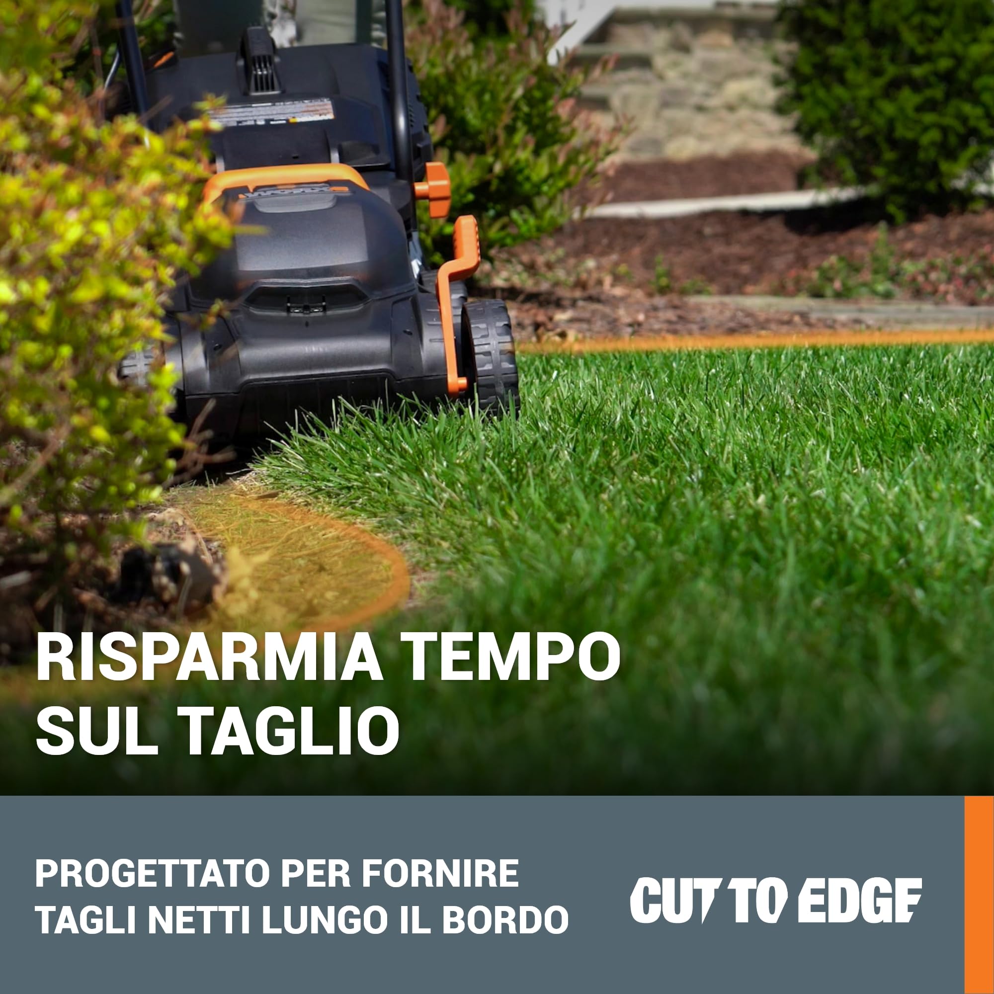 Worx WG779E Tosaerba 40V Taglio 34cm 2x2,5Ah 280mq