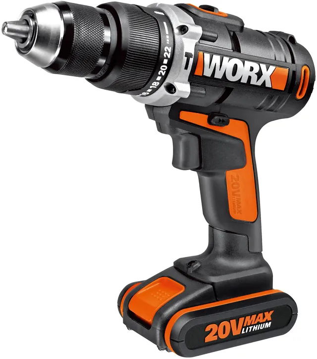 Worx WX372.1 trapano percussione 20V batteria 2,0 Ah