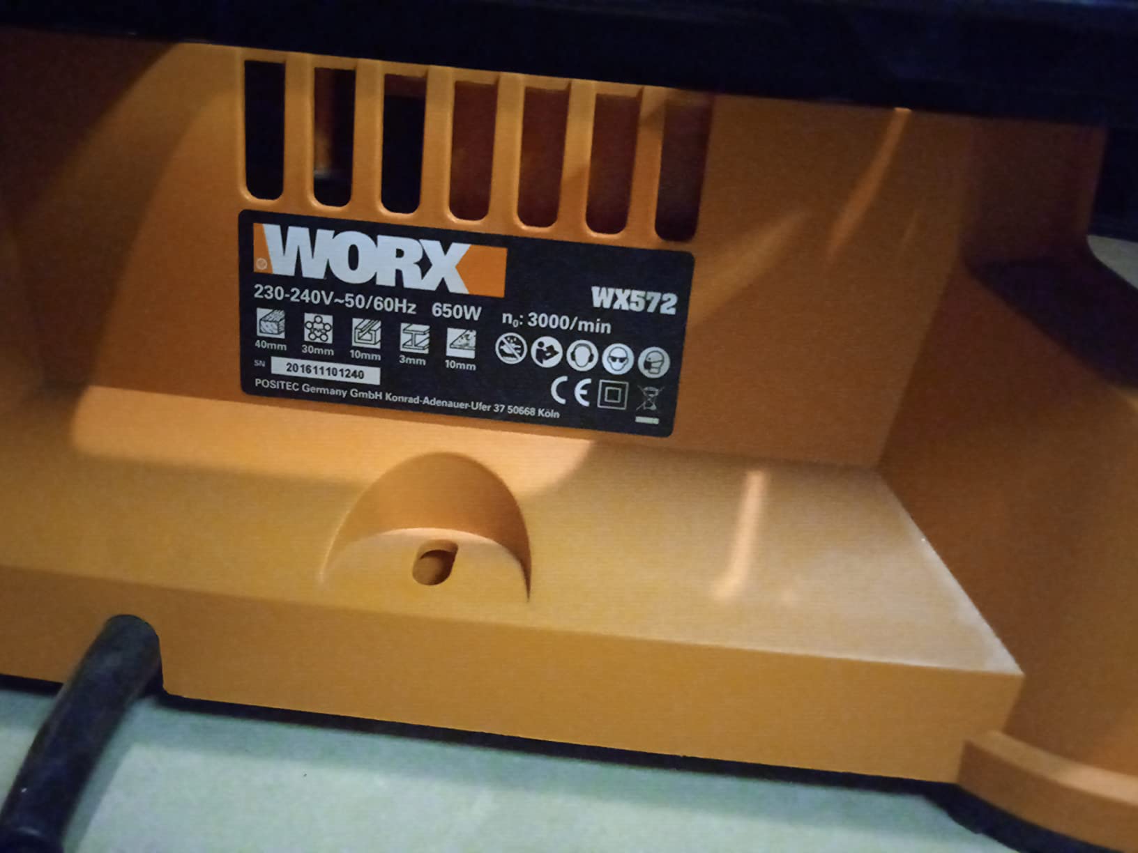 Worx WX572 BladeRunner sega tavolo 650W lame universali