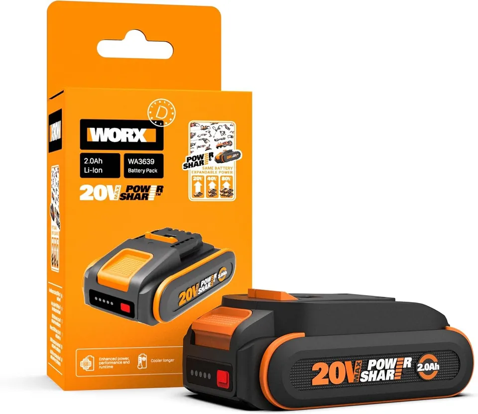 WORX WA3639 batteria 20V 2.0Ah PowerShare litio