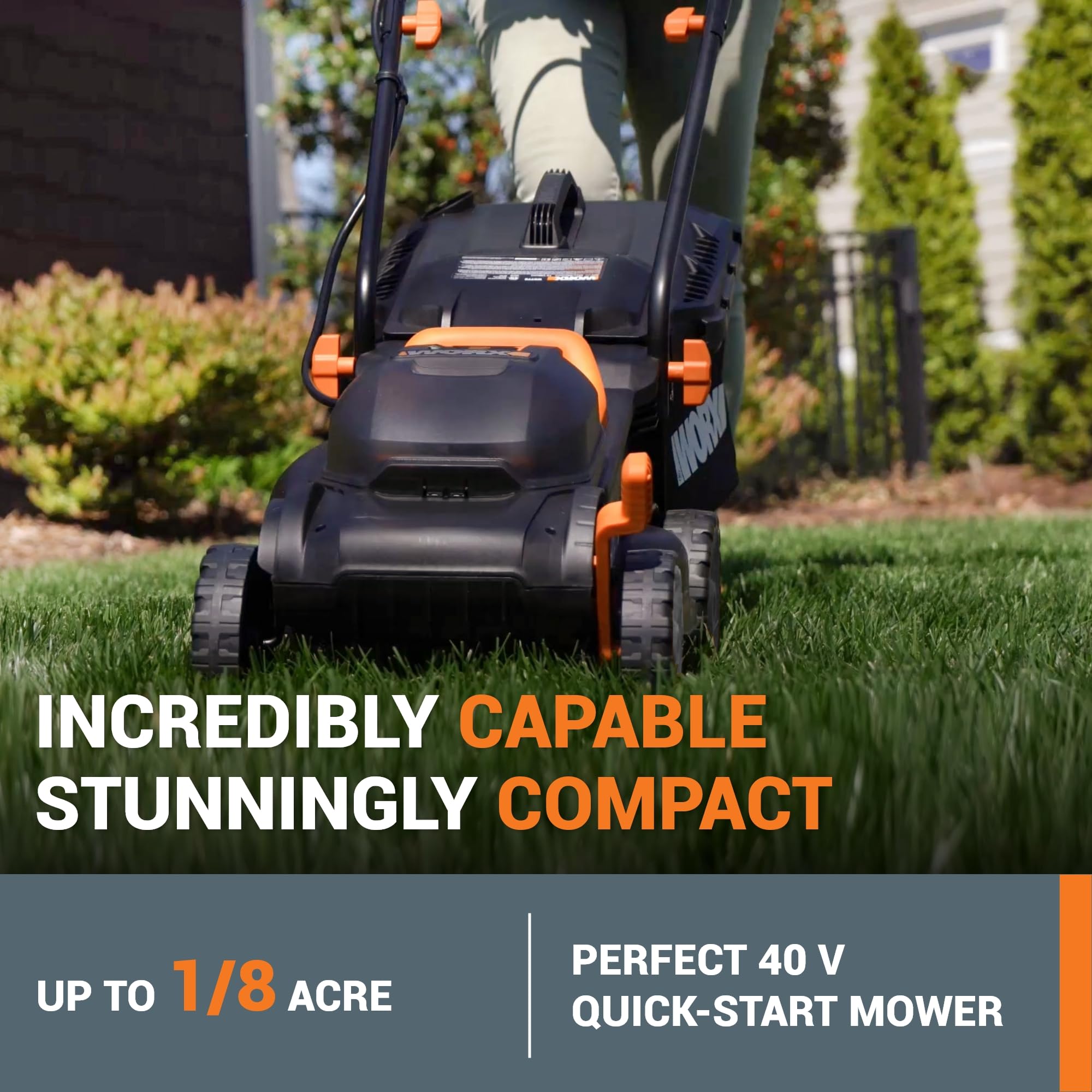 Worx WG779 tosaerba a batteria 40V 36cm 2 batterie