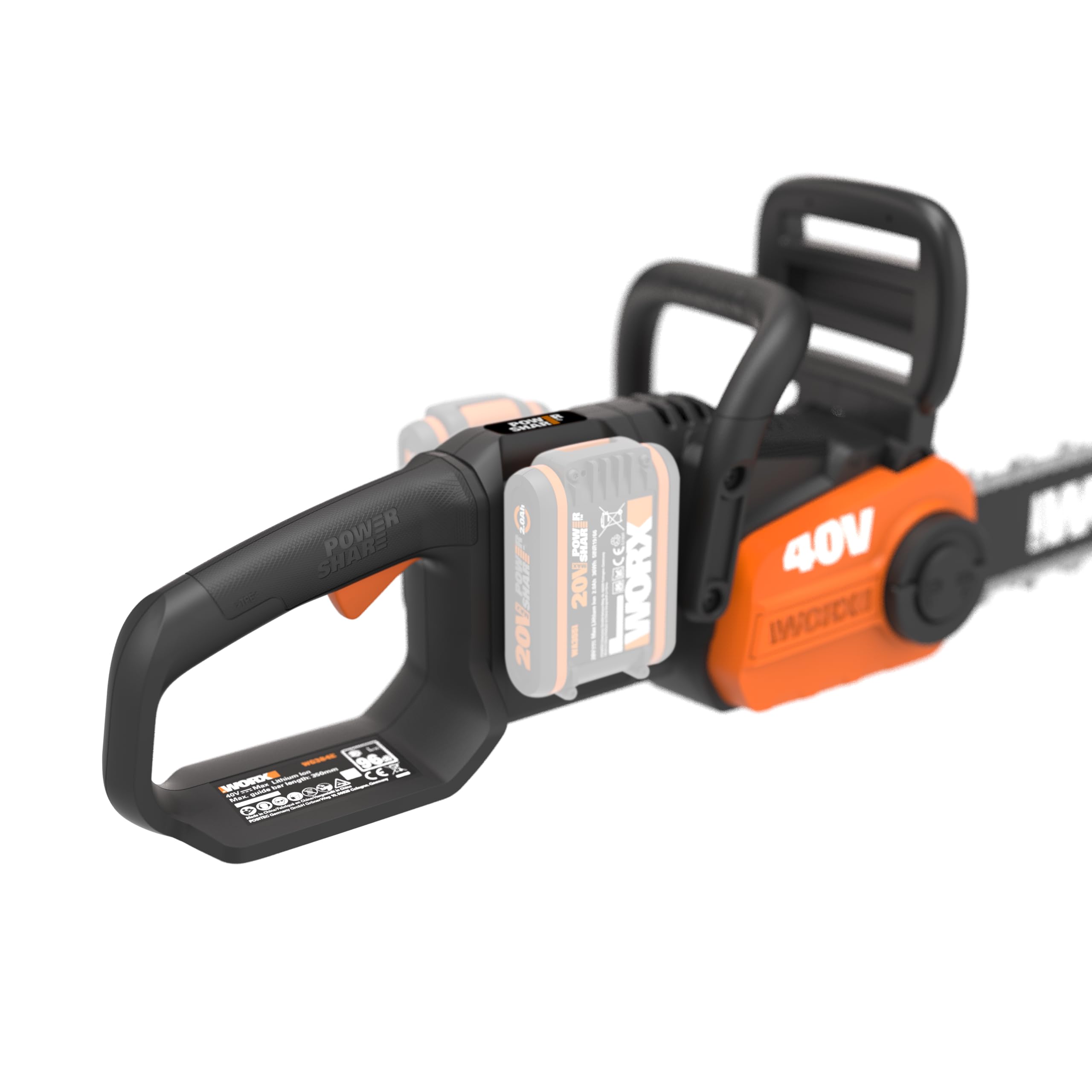 Worx WG384E.9 motosega batteria 40V lama 35cm solo corpo