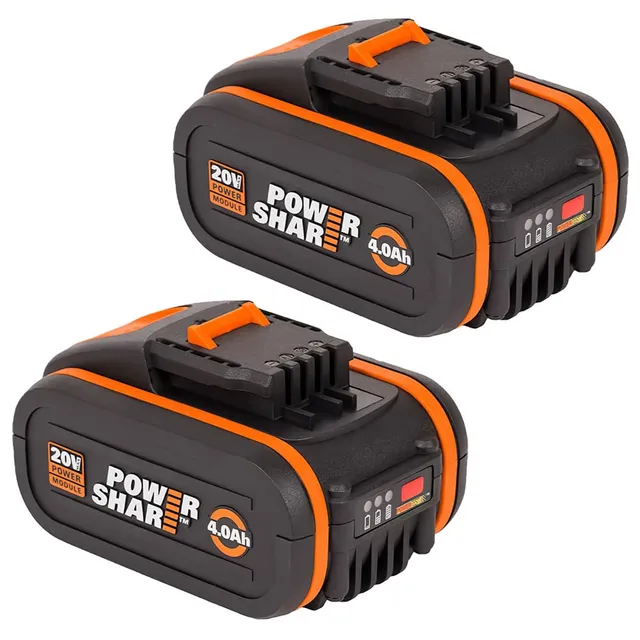 Worx WX3553.2 batterie 20V 4,0 Ah 2 pezzi
