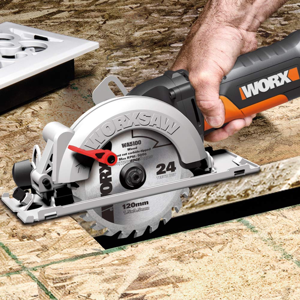 Worx WX439 Sega Circolare 120 mm 46 mm di Taglio