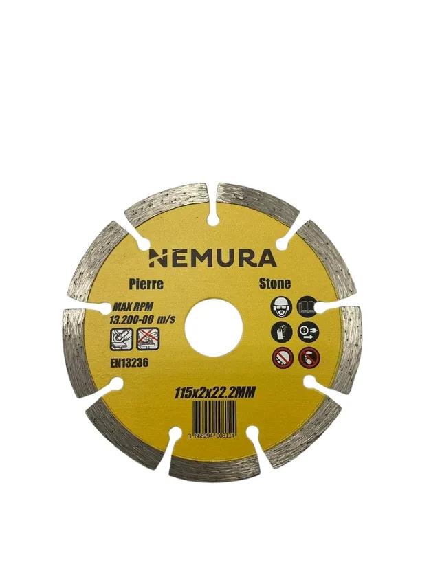 Nemura DD115222 Disco Diamantato 115 mm Singolo Pietra