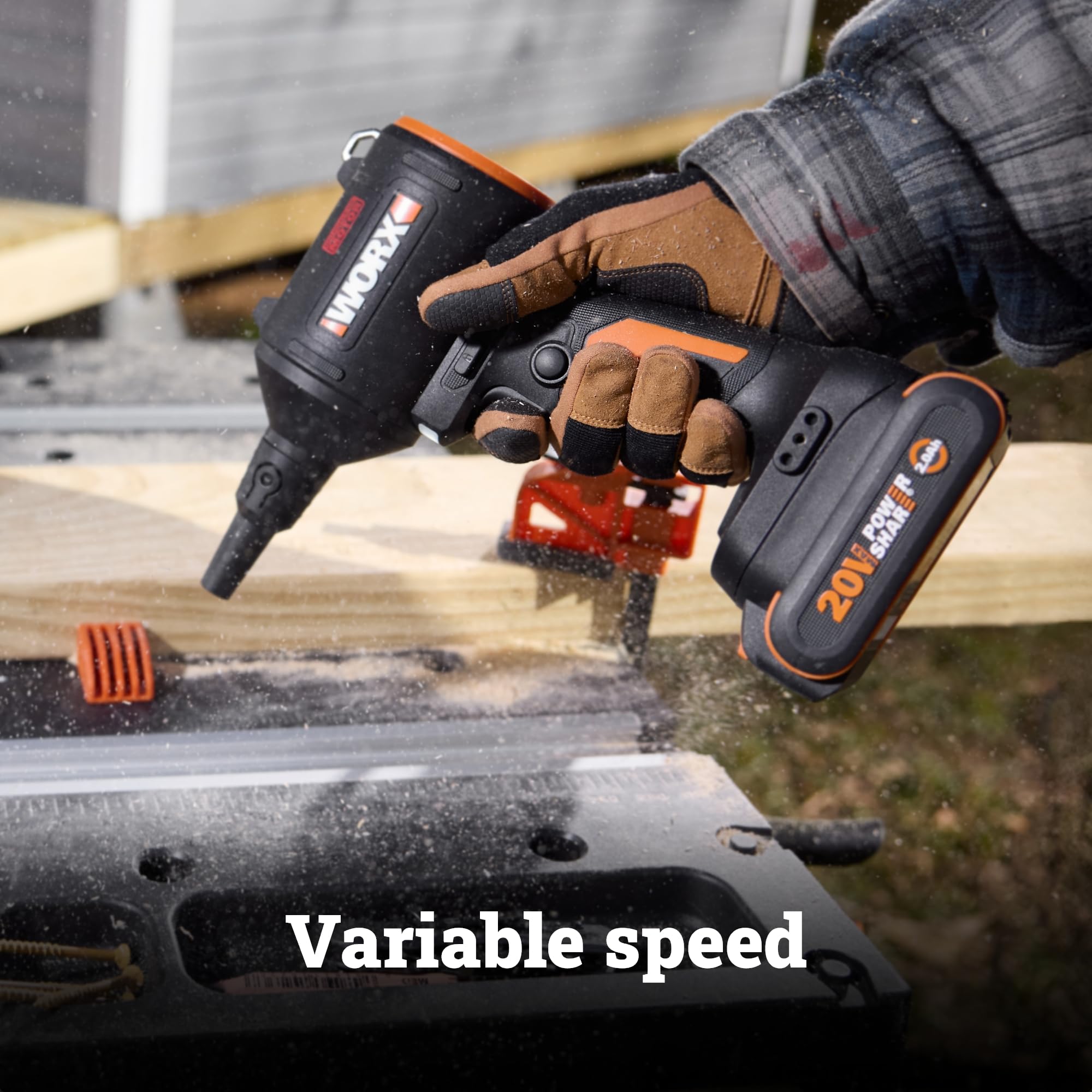Worx PowerShare minisoffiatore 20V 470MPH solo corpo