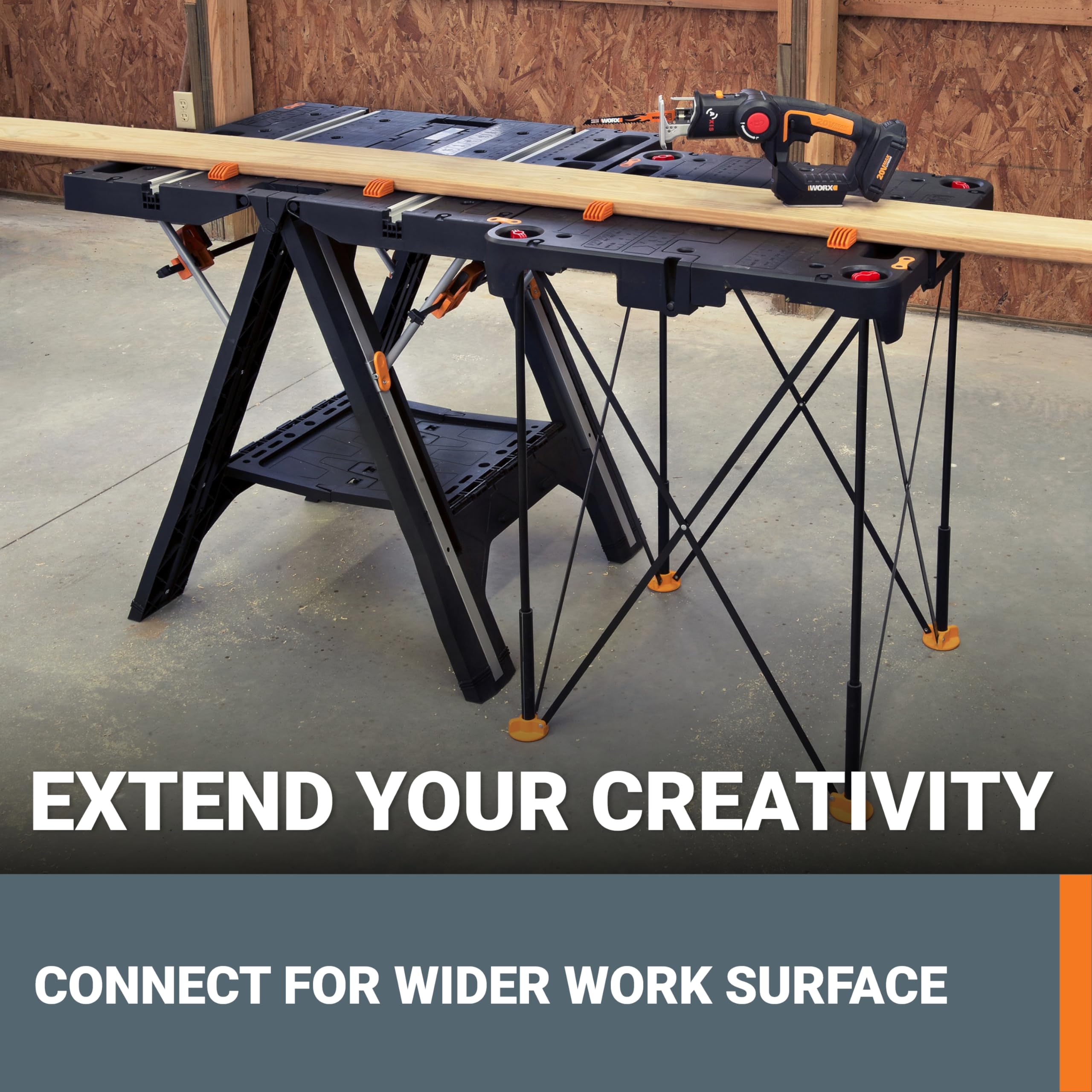Worx WX066 Sidekick Tavolo Lavoro Portatile 136 kg
