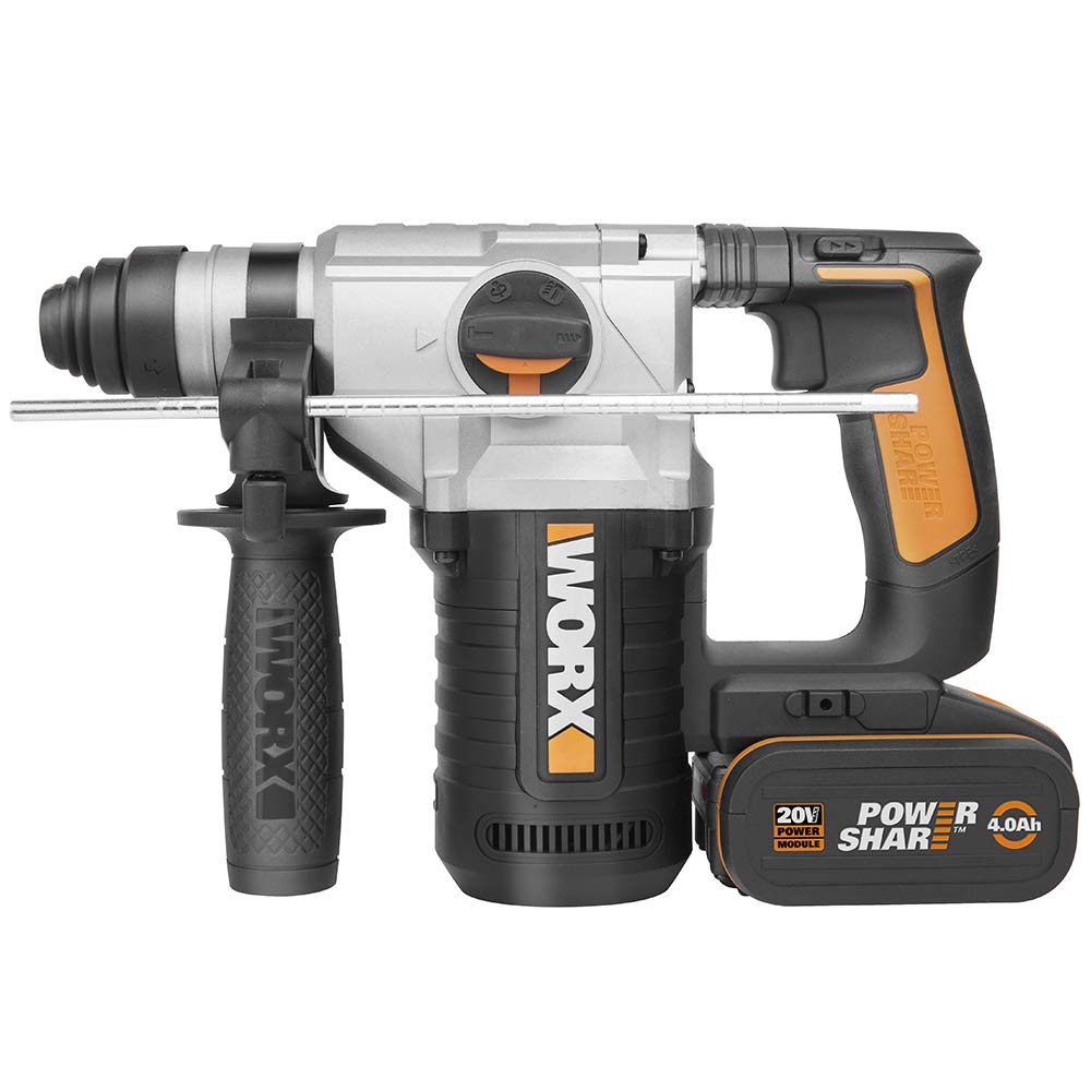 Worx WX392 Tassellatore Batteria 20V 2x4Ah SDS-Plus