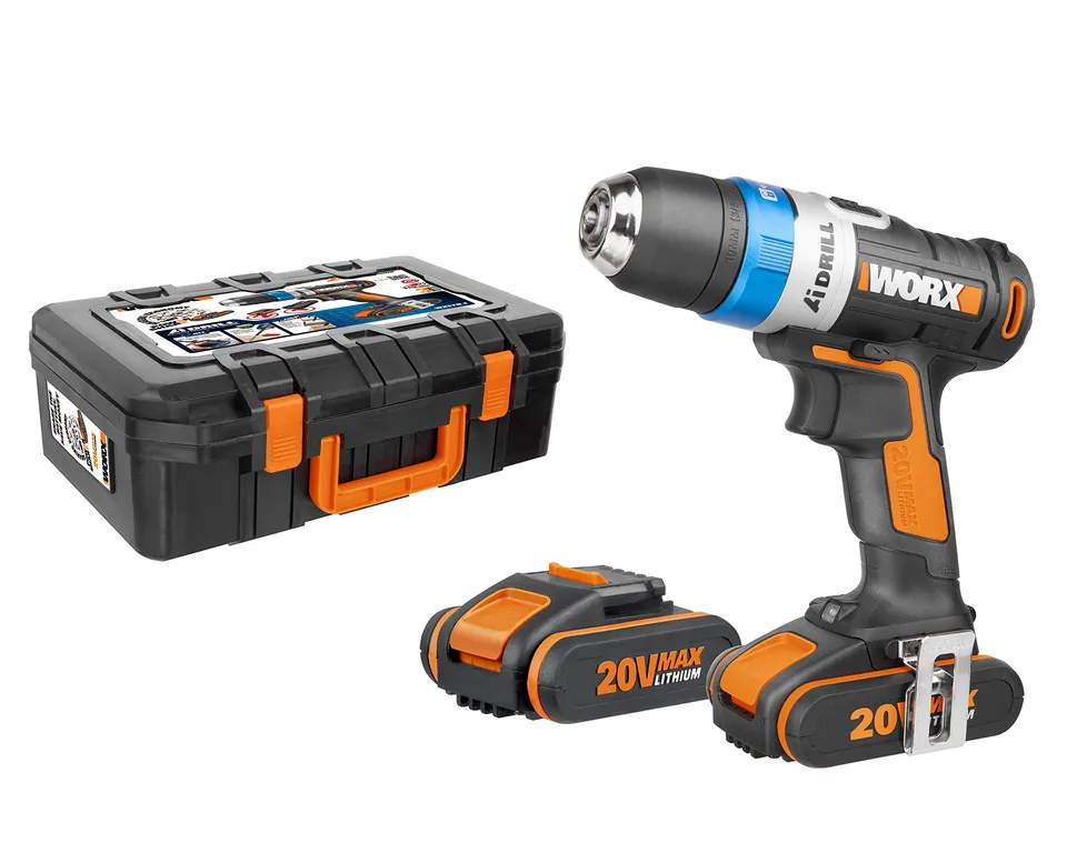 Worx WX178.1 AI Drill avvitatore 20V con 2 batterie