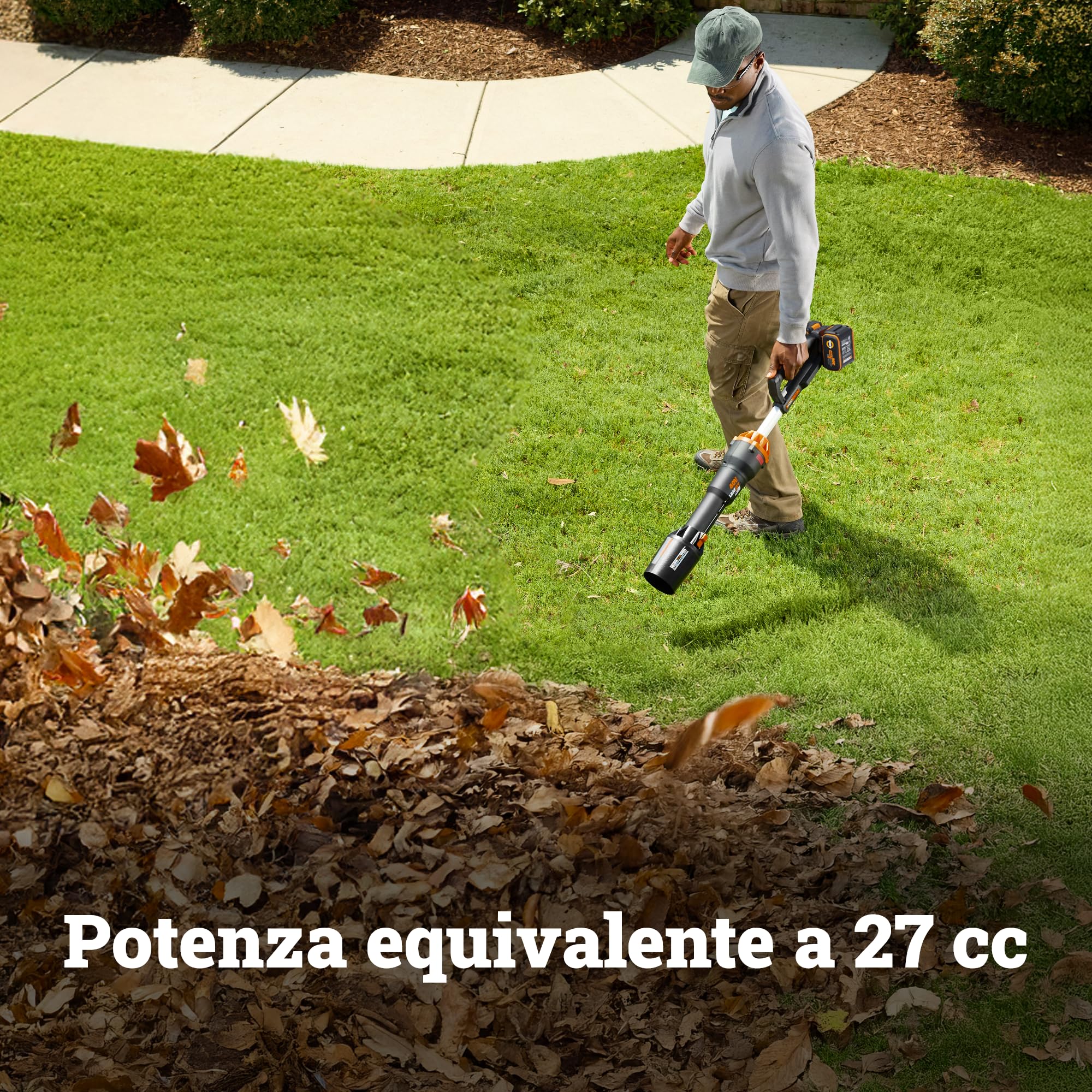 Worx Nitro WG585E Soffiatore Batteria 40V 2x4Ah Turbo