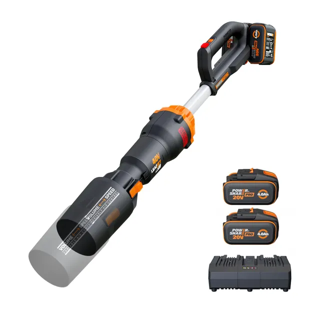 Worx Nitro WG585E Soffiatore Batteria 40V 2x4Ah Turbo