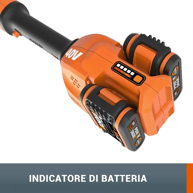WORX WG183E.9 Tagliabordi a Batteria 40V Solo Corpo 33 cm