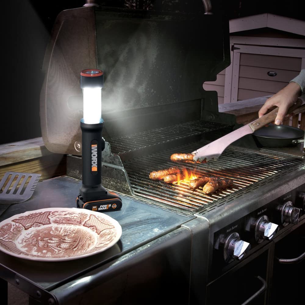 Worx WX027.9 lampada LED 4-in-1 20V solo corpo 80 m