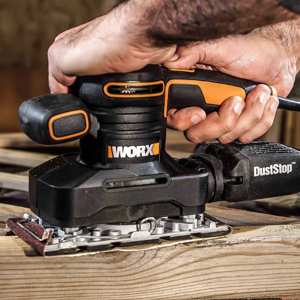 WORX WX641 Levigatrice Orbitale 250W con Fissaggio Rapido