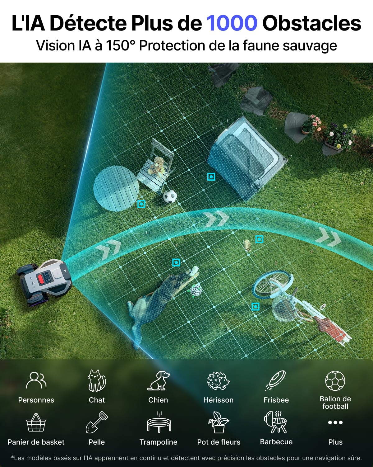 Anthbot M5 robot tosaerba senza fili 550 m² doppia visione