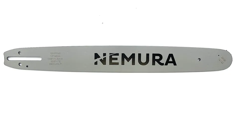 Nemura barra guida motosega 45 cm 325" 1,5 mm 72 maglie