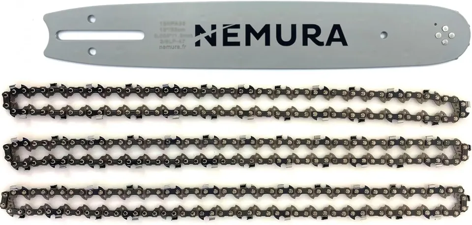 Nemura Barra Guida 50 cm + 3 Catene 72 Maglie 3/8"