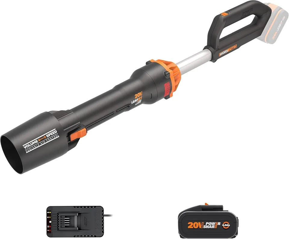 Worx WG543E Soffiatore 20V LeafJet con Batteria 4Ah