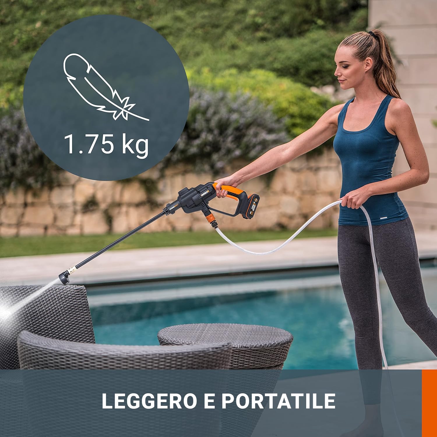 Worx Hydroshot WG620E.9 idropulitrice 20V solo corpo