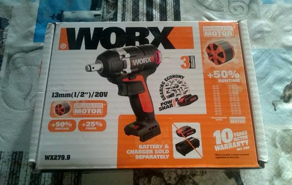 Worx WX279.9 avvitatore a impulsi 20V solo corpo brushless