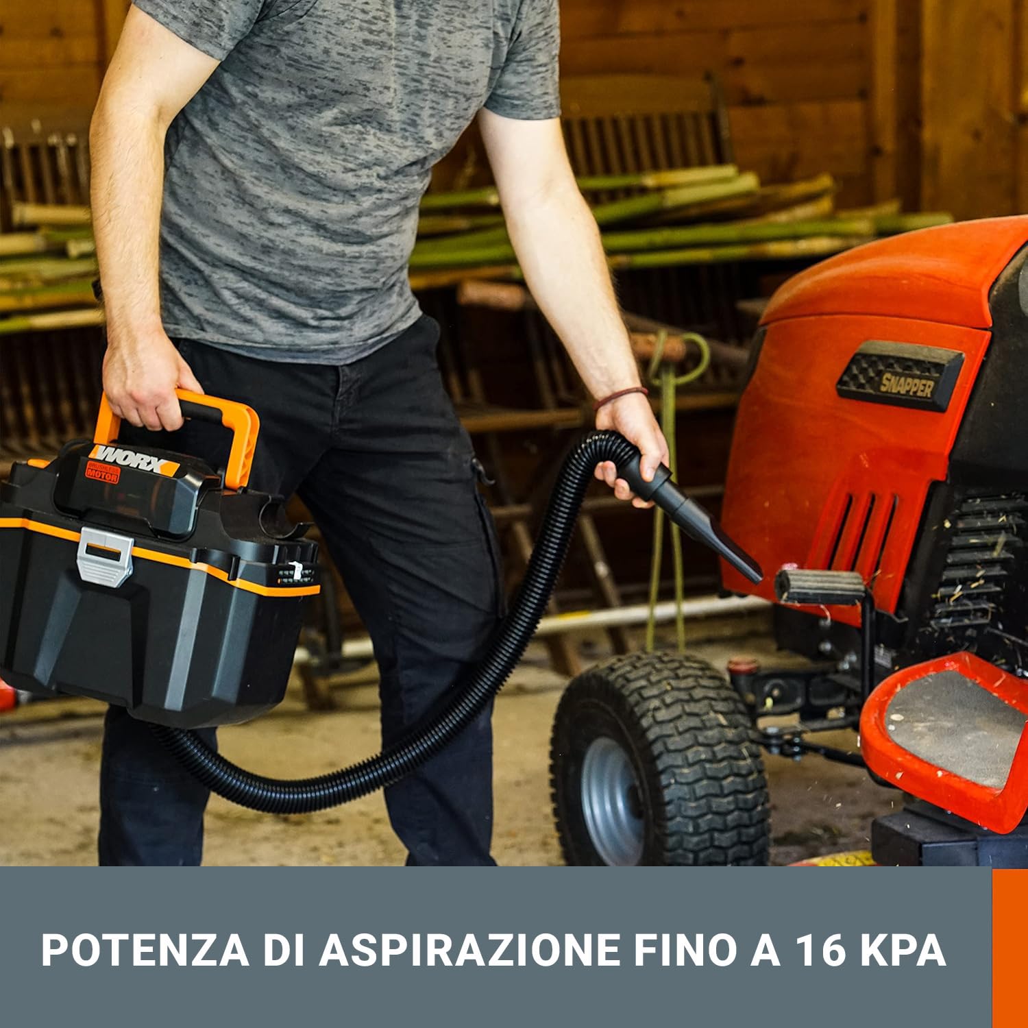 WORX WX031.9 aspirapolvere solidi liquidi 20V solo corpo brushless