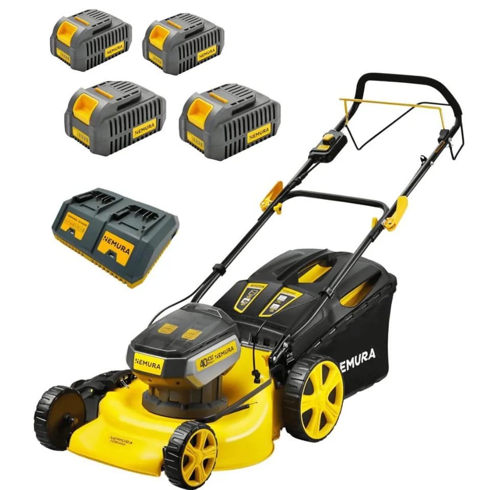 Nemura 80V tagliaerba batteria 51 cm 4 batterie 4Ah